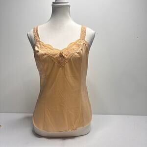 Olga Vintage Laced Full Length Satin Camj Size Medium